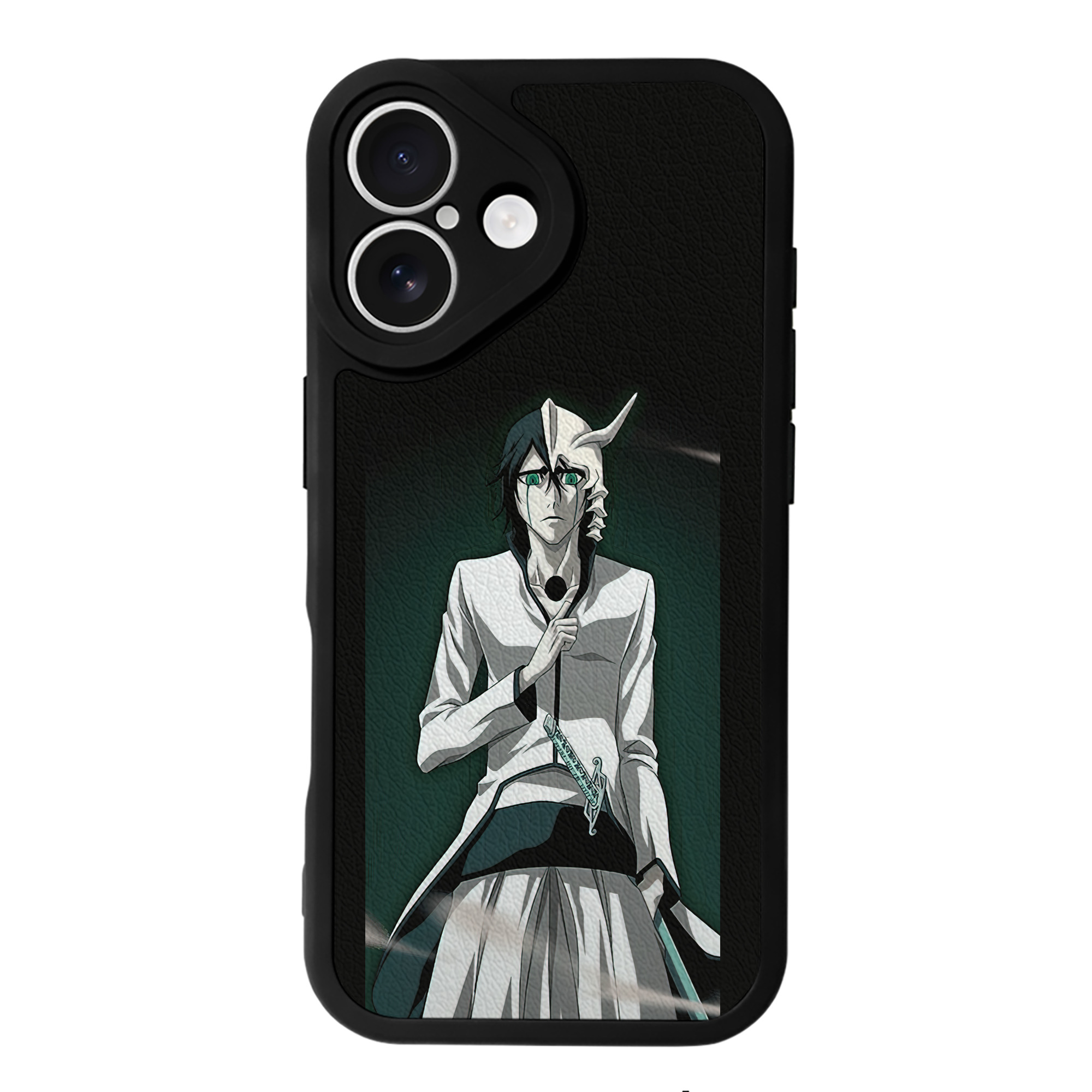 （画像用） ブリーチ ウルキオラ·シファー BLEACH Ulquiorra cifer 【iPhone 16シリーズ対応】シリコンスマホケース（レザー調） 材質：シリコン
